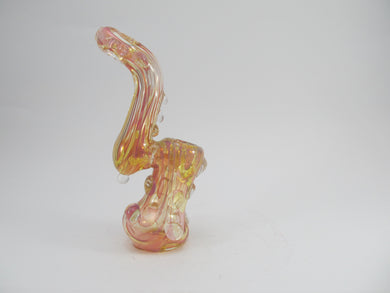 Orange 3D Knobbed Bubbler