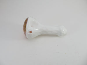 White and Pink Carved Hand Pipe