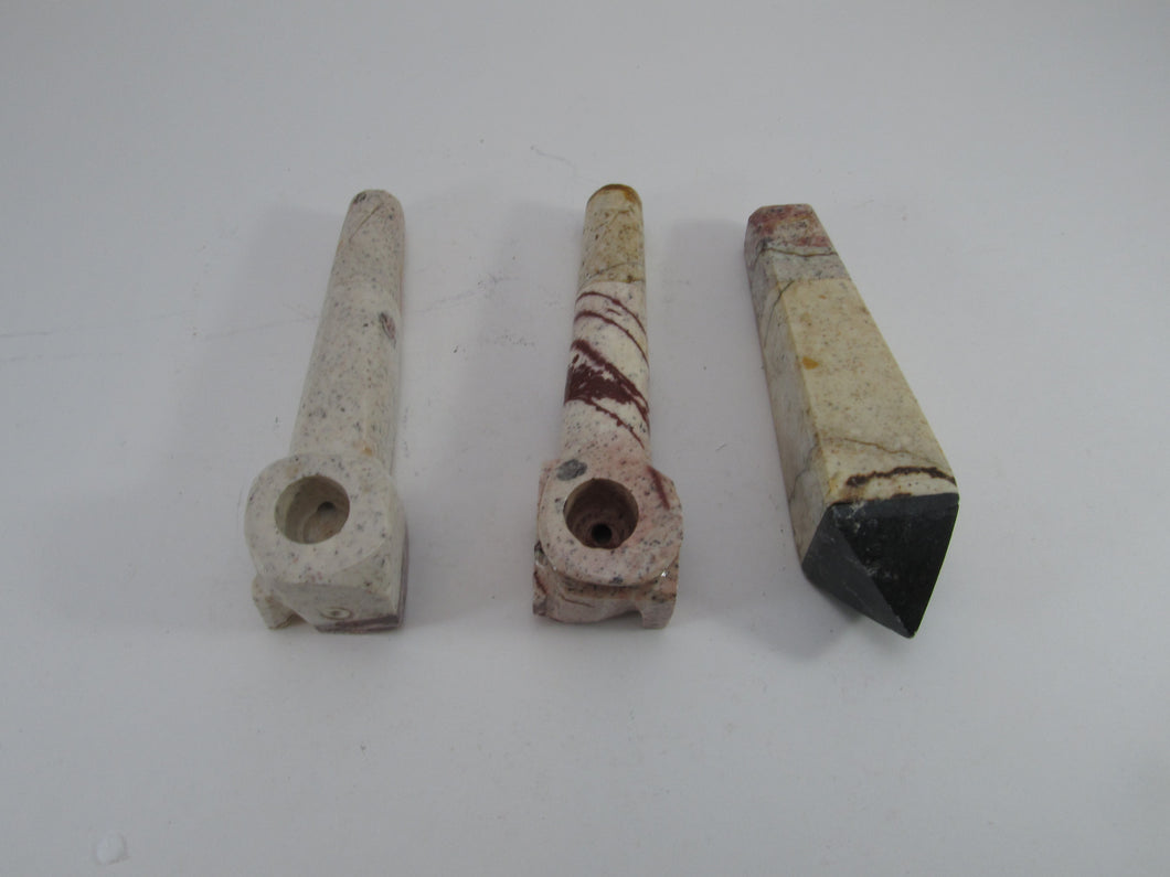 Stone Hand Pipes Peruvian Made