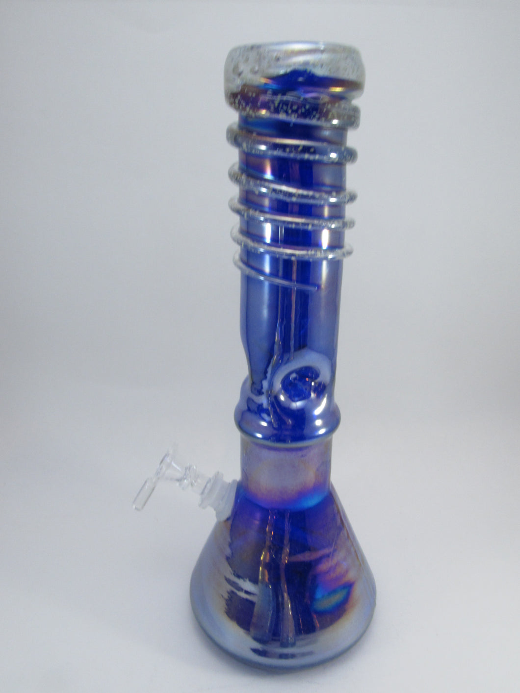 Blue Soft Glass Water Pipe