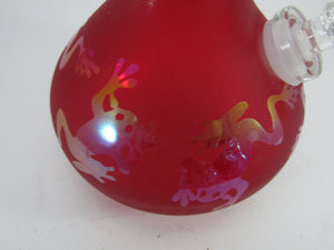 Red Frog Soft Glass Water Pipe