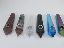 Load image into Gallery viewer, Crystal Healing Hand Pipe