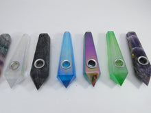 Load image into Gallery viewer, Crystal Healing Hand Pipe