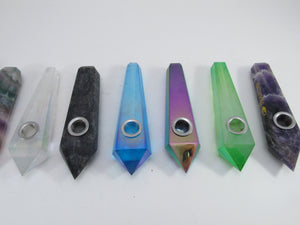 Crystal Healing Hand Pipe