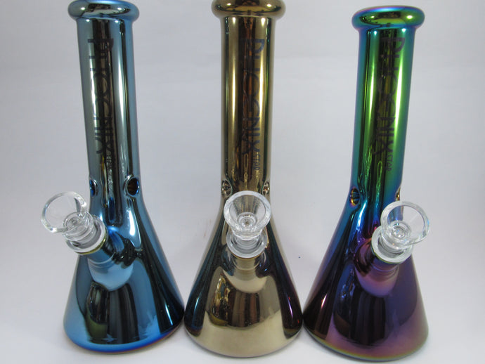Chrome Beaker Pipe Iridescent