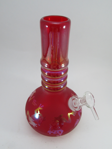Red Frog Soft Glass Water Pipe