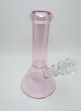 Load image into Gallery viewer, Pink clear beaker waterpipe