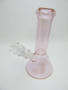 Pink clear beaker waterpipe