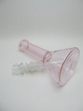 Load image into Gallery viewer, Pink clear beaker waterpipe